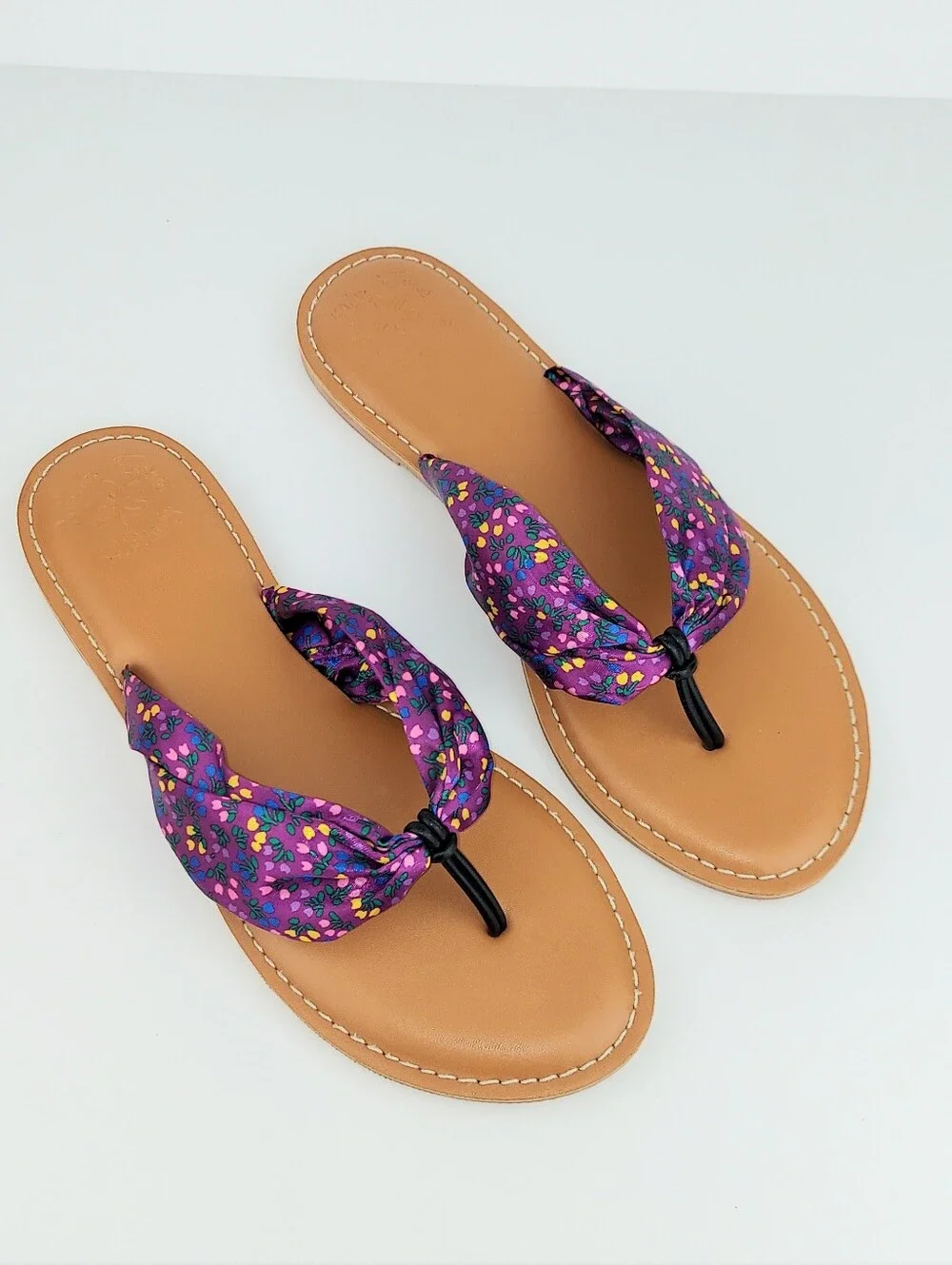 Matilda Jane Purple Floral Slide Sandals 8